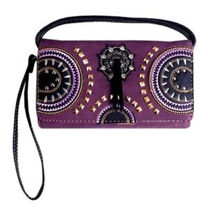 Western Wristlet Clutch Style Wallet
